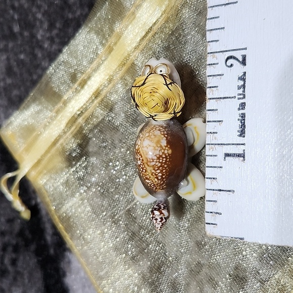 MINI COWRIE SHELLS TURTLE DECORATION DISPLAY WEALTH & FERTILITY - Picture 8 of 11